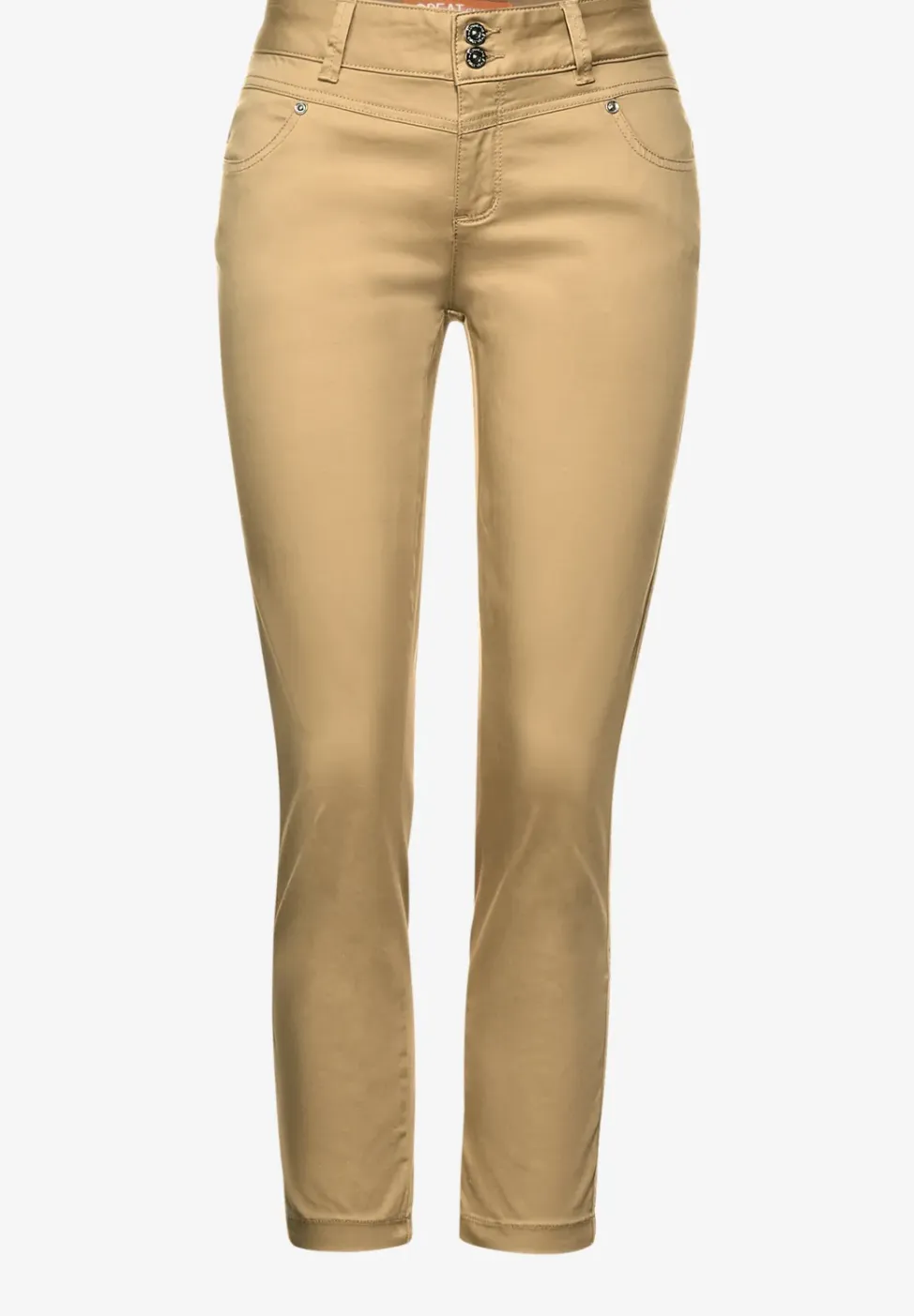 Casual-fit broek in effen kleur
