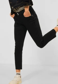 Casual-fit broek in effen kleur