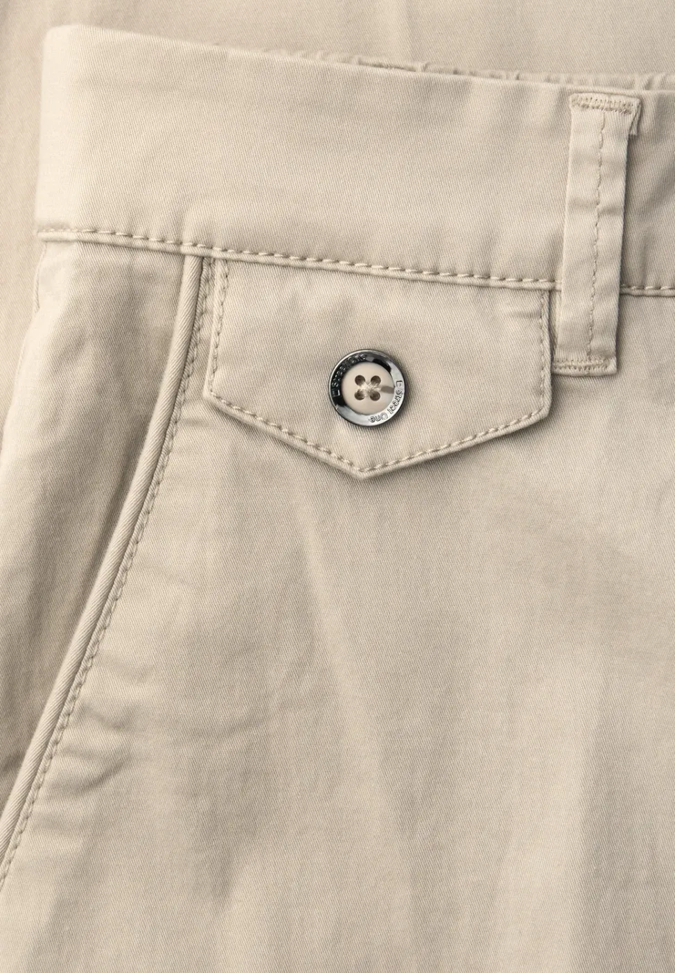 Casual fit chino's in een zachte stof