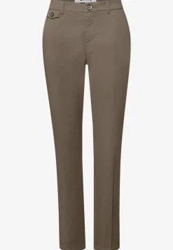 Casual fit chino's in een zachte stof