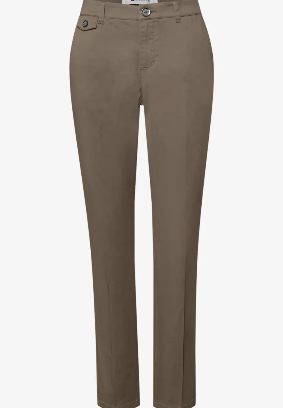 Casual fit chino's in een zachte stof