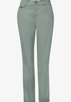 Casual fit chino's in een zachte stof