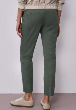Casual fit chino's in een zachte stof