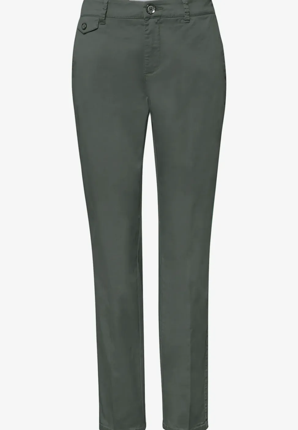 Casual fit chino's in een zachte stof
