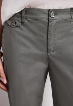 Casual fit chino's in een zachte stof