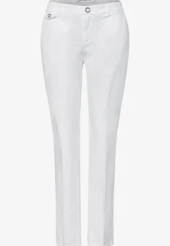 Casual fit chino's in een zachte stof