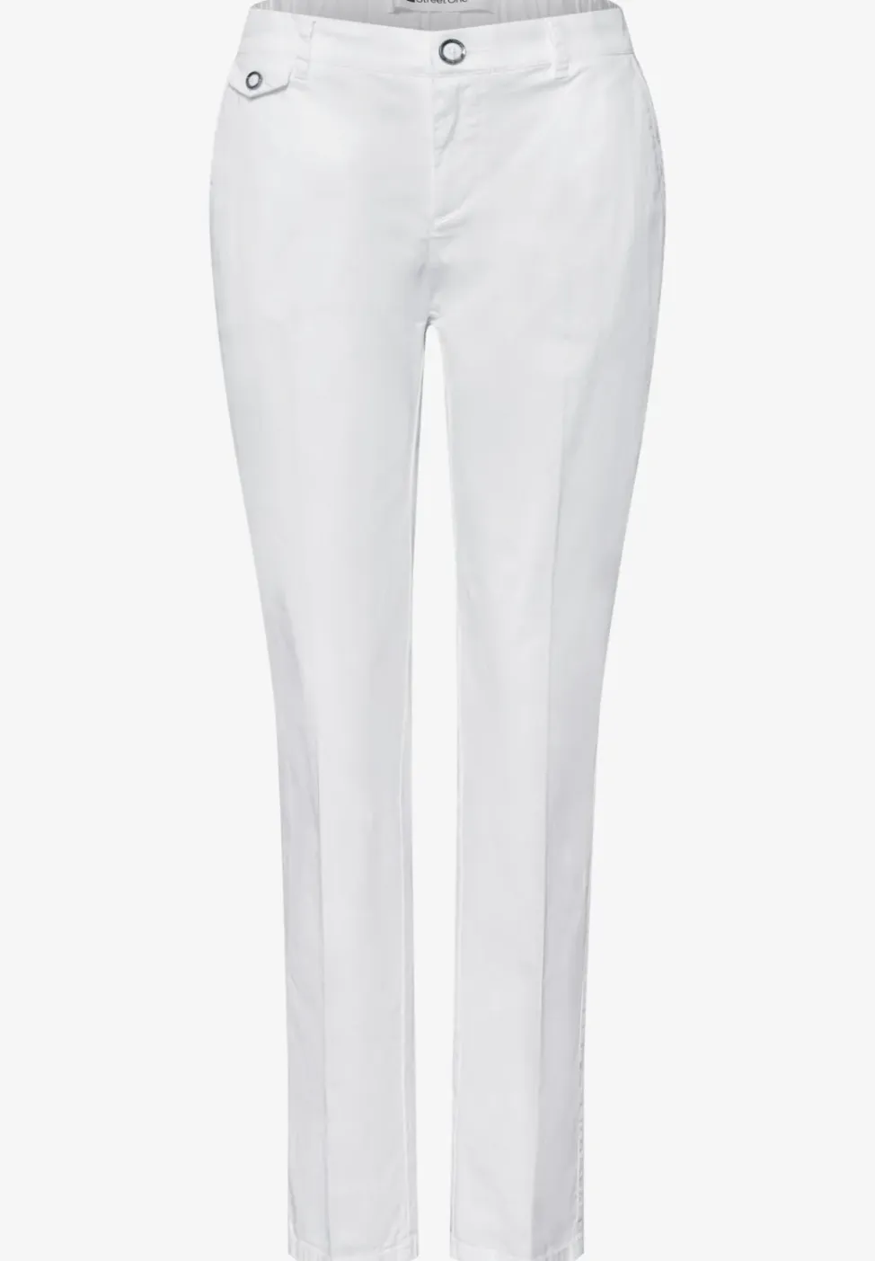 Casual fit chino's in een zachte stof