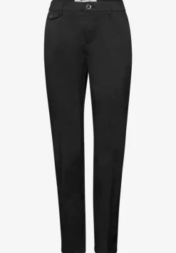 Casual fit chino's in een zachte stof