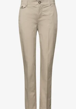 Casual fit chino's in een zachte stof