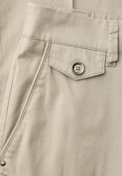 Casual fit chino's in een zachte stof