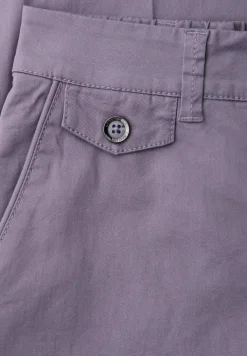 Casual fit chino's in een zachte stof