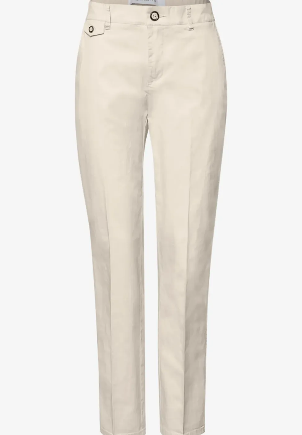 Casual fit chino's in een zachte stof