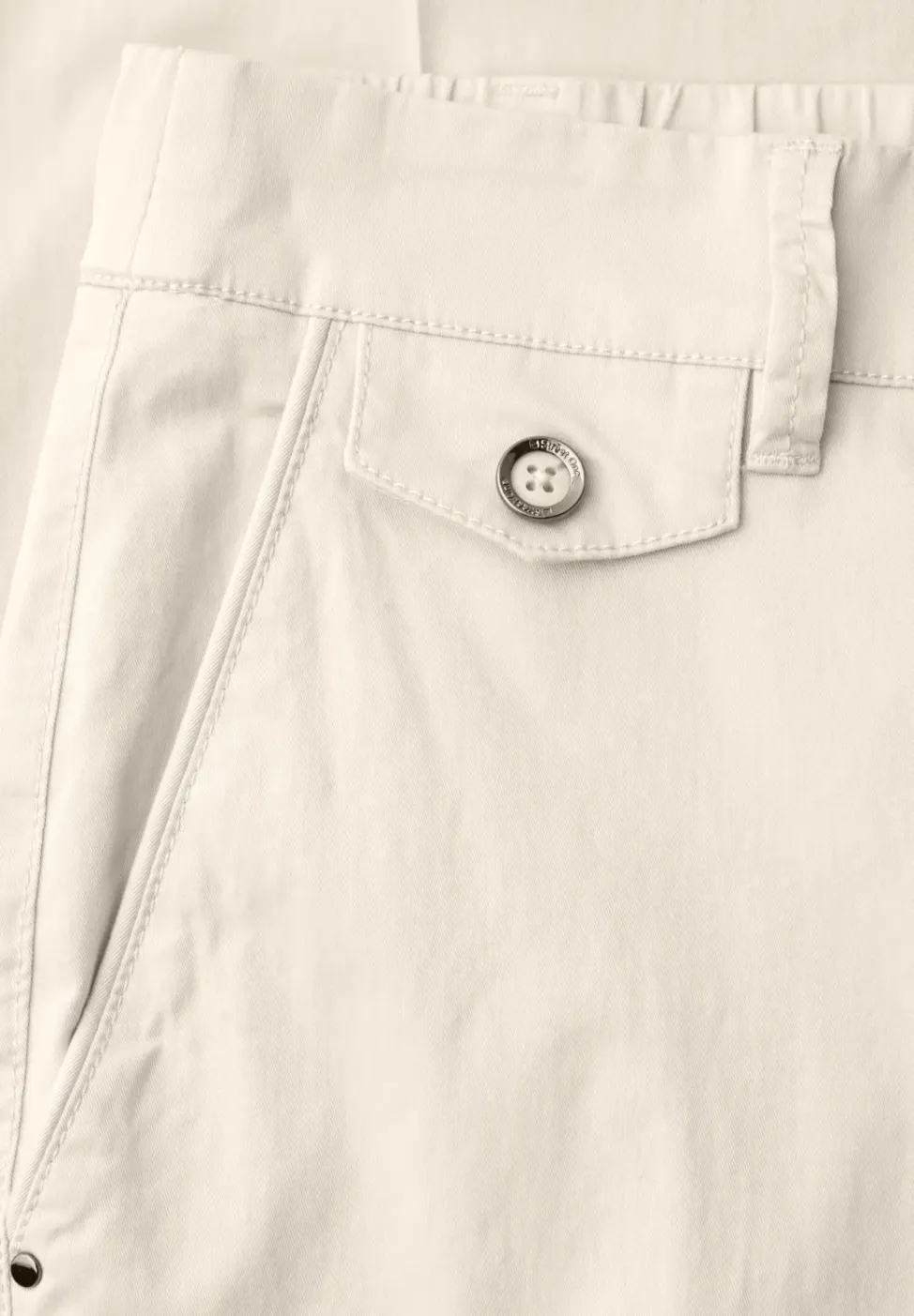 Casual fit chino's in een zachte stof