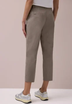 Casual fit chino's in een zachte stof