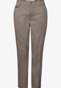 Casual fit chino's in een zachte stof