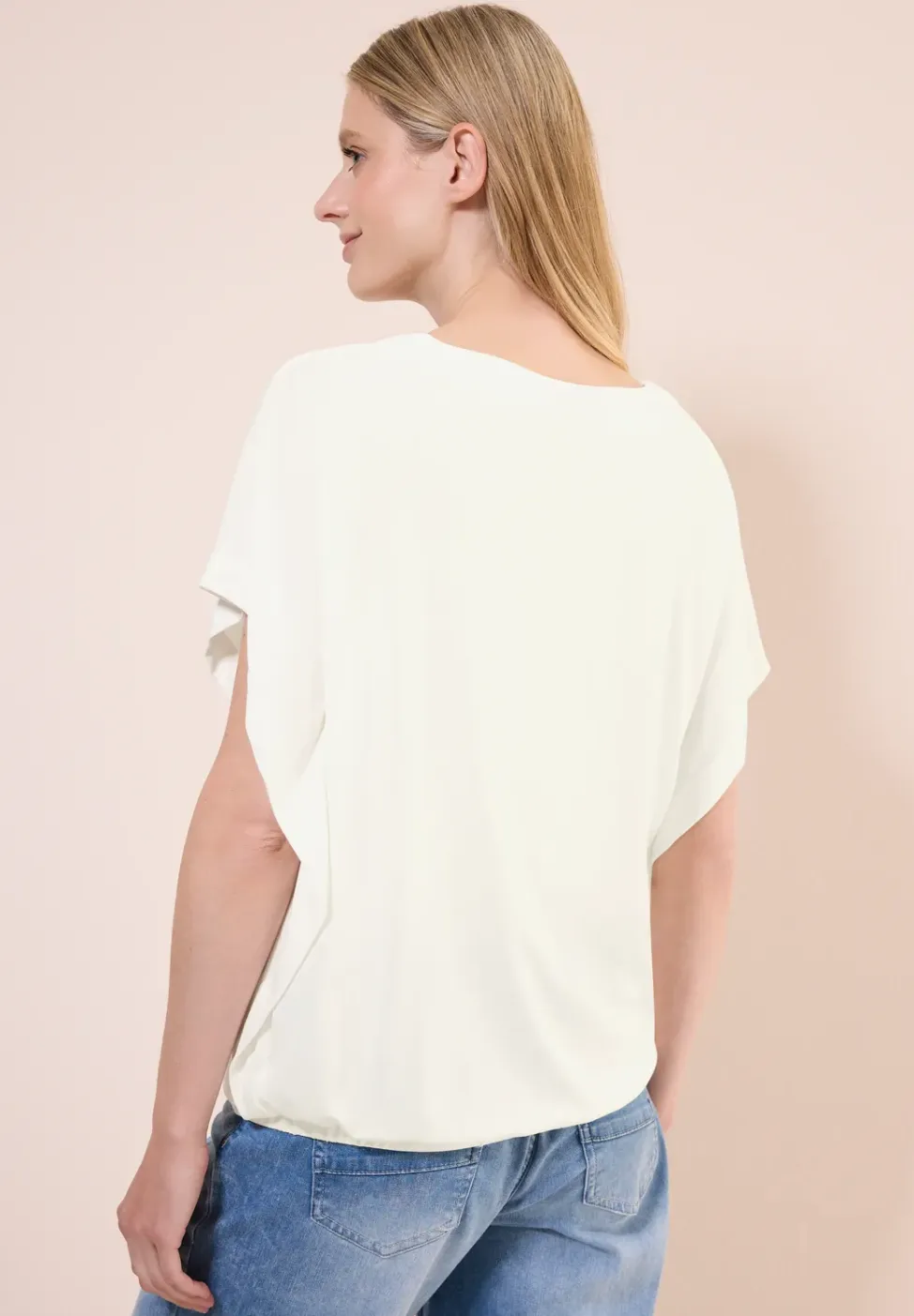 Casual shirt met V-hals