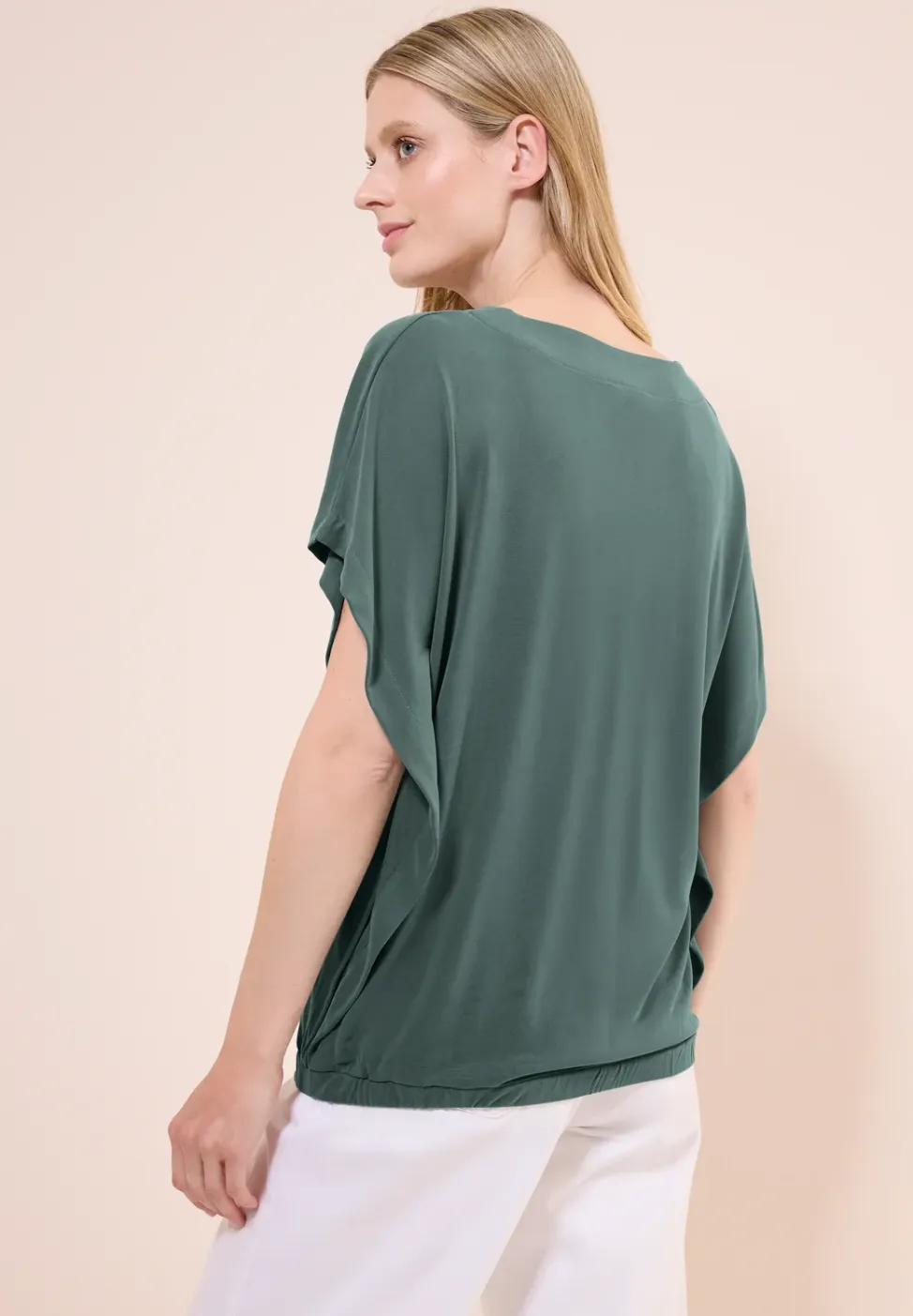Casual shirt met V-hals
