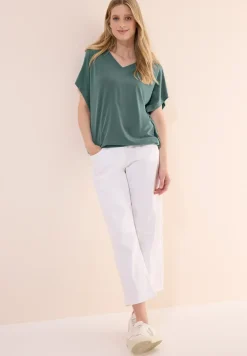 Casual shirt met V-hals