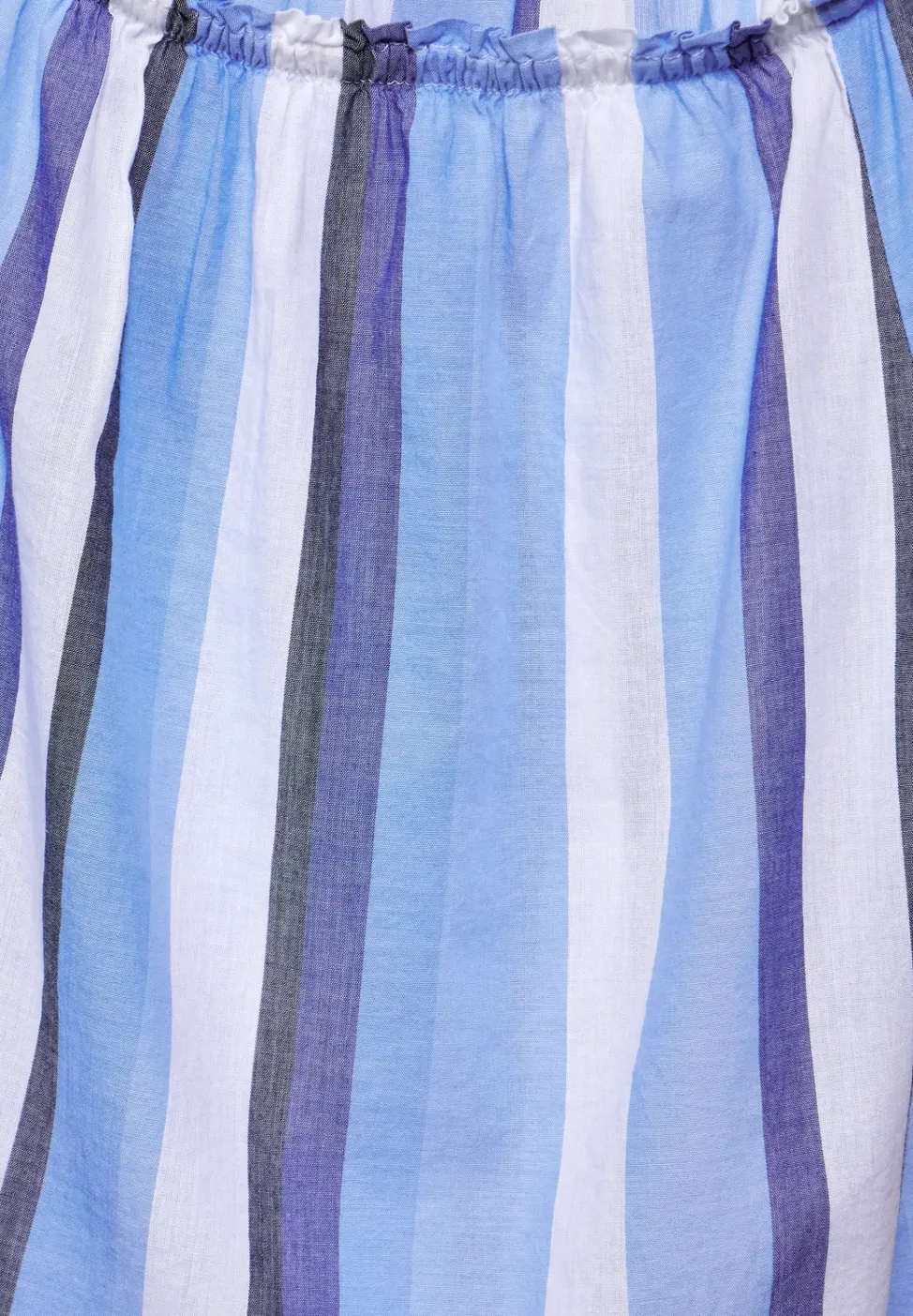 Chambray blouse met strepen