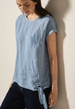 Chambray blouse met knopen