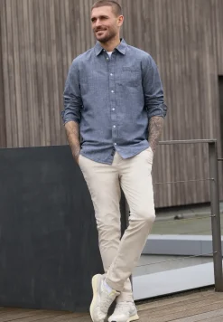 Chambray overhemd