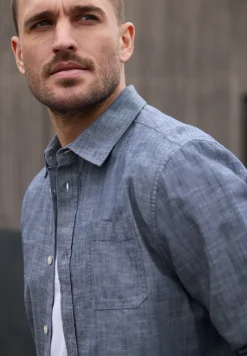Chambray overhemd