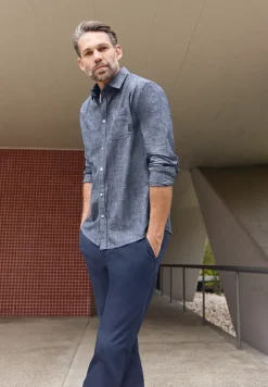 Chambray overhemd