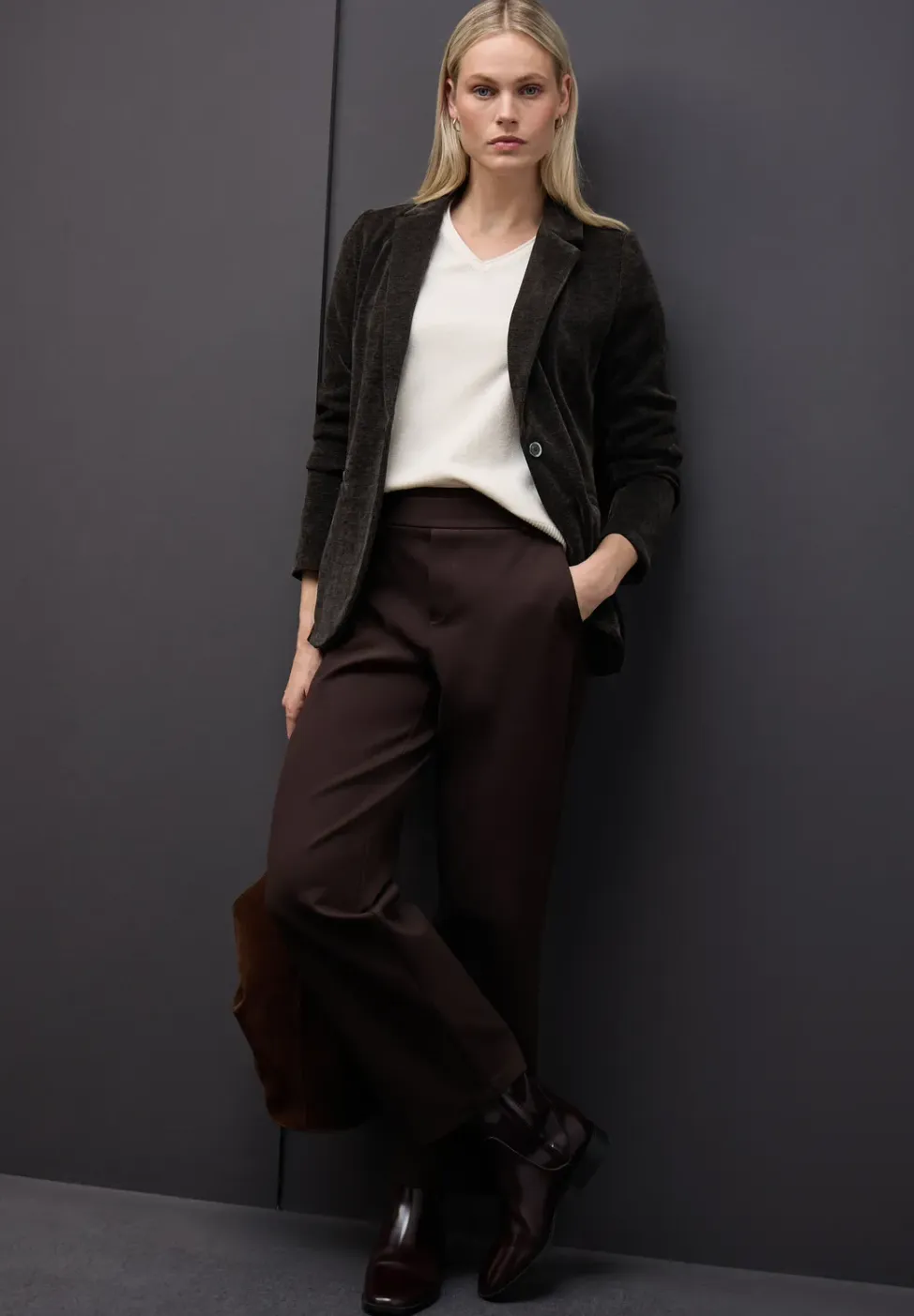 Chenille corduroy blazer