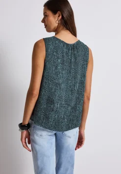 Chiffon bloes met print