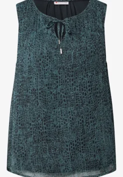 Chiffon bloes met print