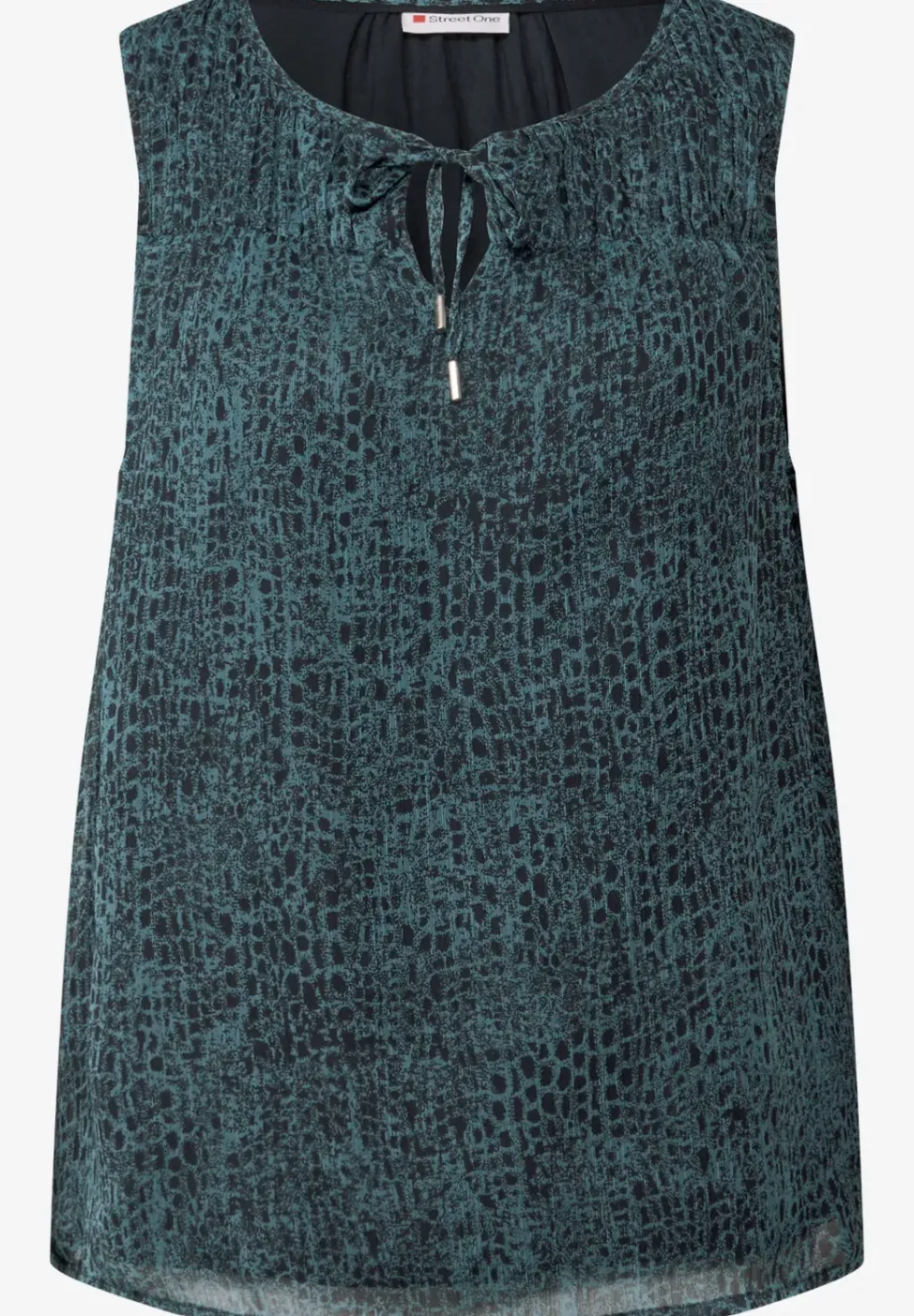 Chiffon bloes met print