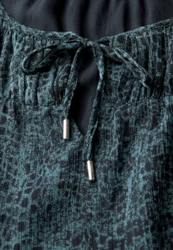 Chiffon bloes met print
