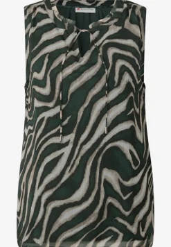Chiffon bloes met print