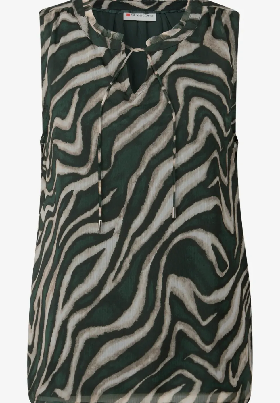 Chiffon bloes met print