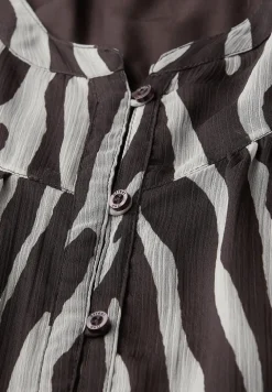 Chiffon blouse met zebraprint