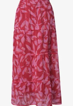 Chiffon maxirok met print