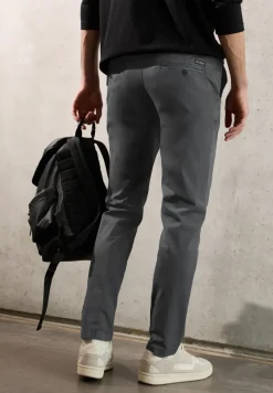 Chino met elastische tailleband