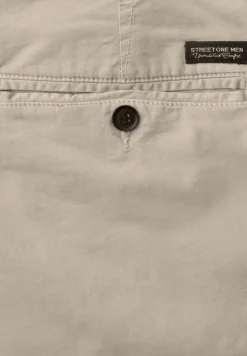 Chino met elastische tailleband