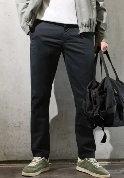 Chino met elastische tailleband