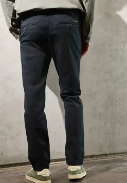 Chino met elastische tailleband