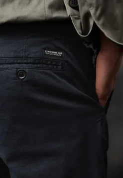 Chino met elastische tailleband