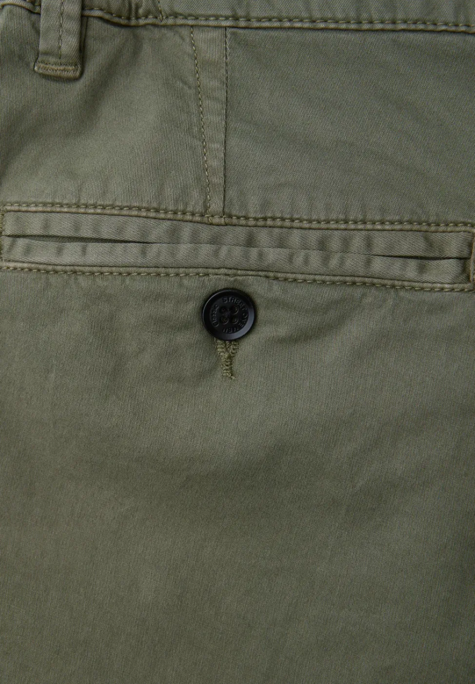 Chino met elastische tailleband
