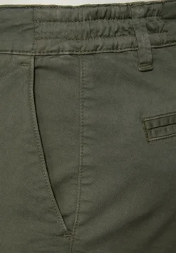 Chino met elastische tailleband