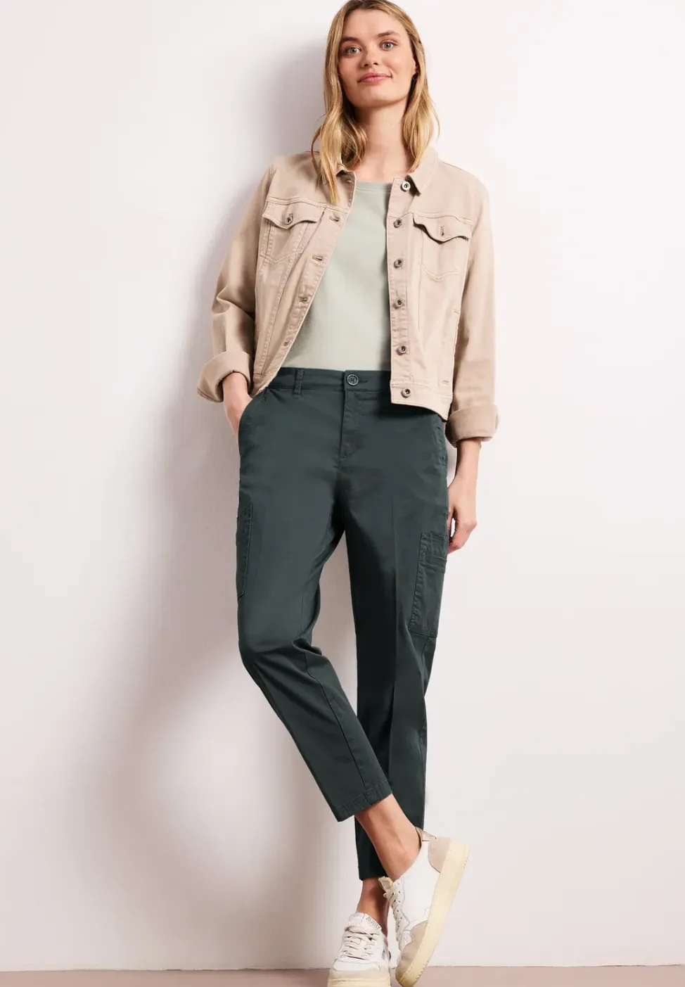 Chino's met Slim Legs en cargo-stijl zakken