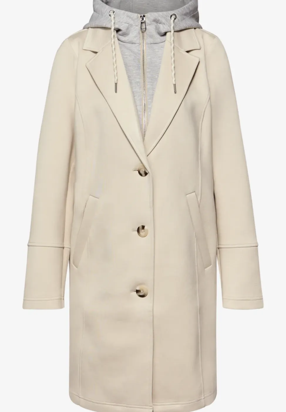 Coat met inlegwerk