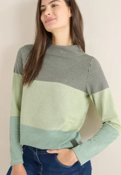 Colorblock jacquard shirt