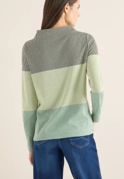 Colorblock jacquard shirt