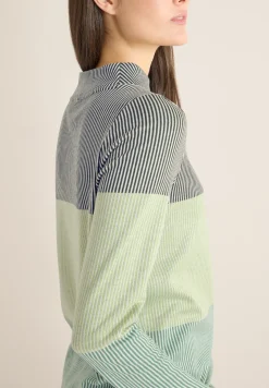 Colorblock jacquard shirt