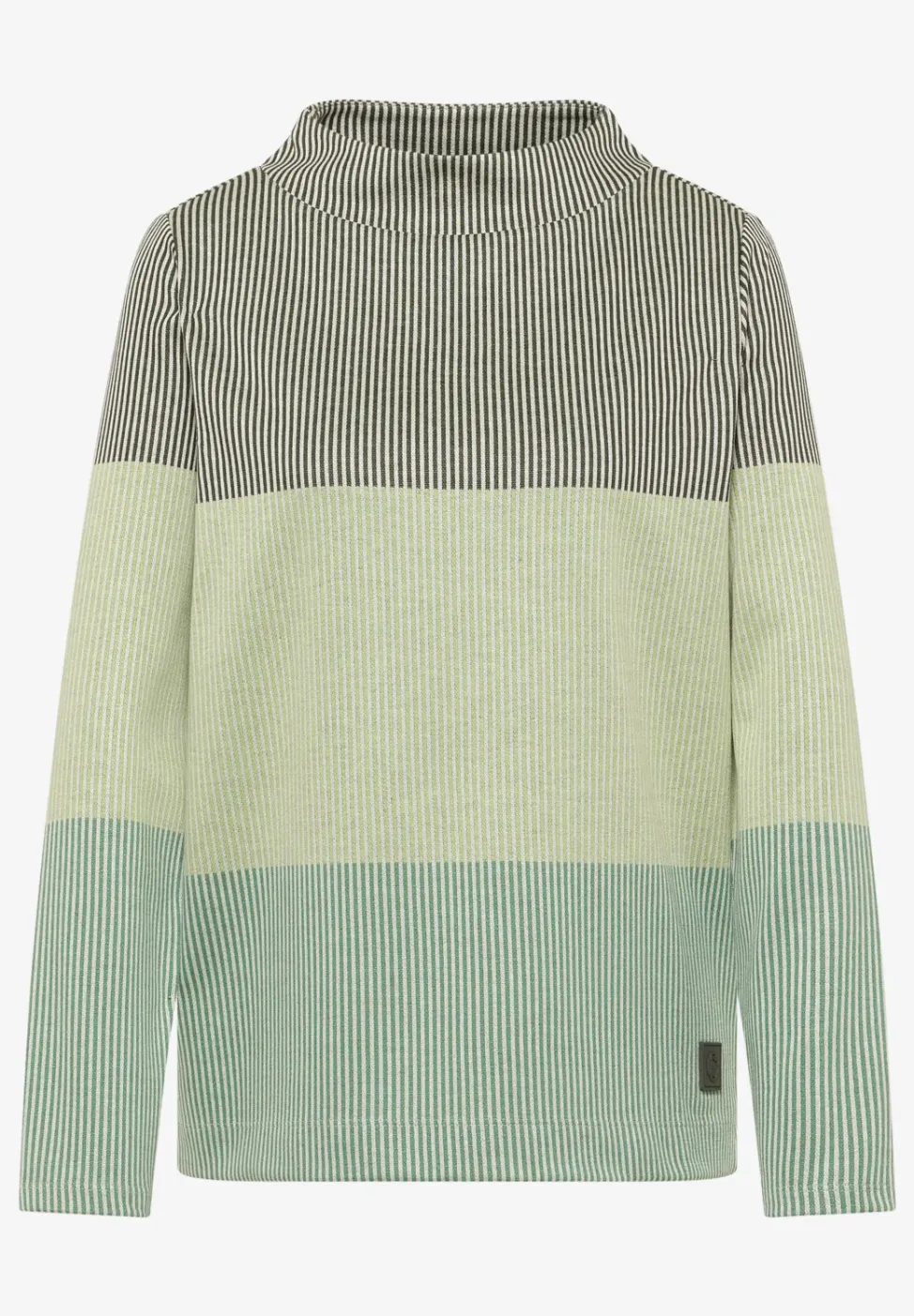 Colorblock jacquard shirt