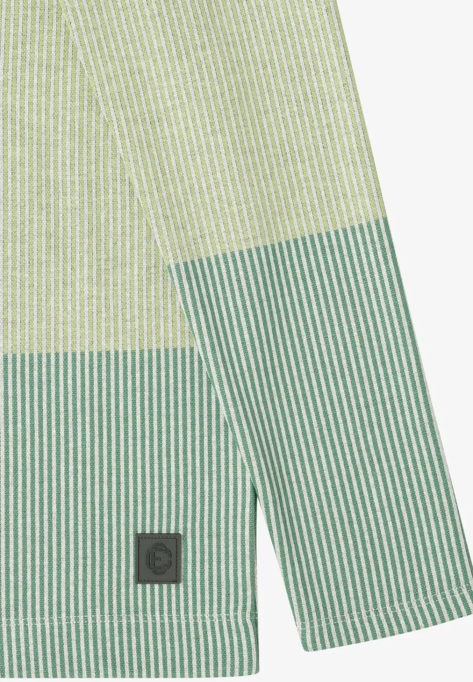 Colorblock jacquard shirt